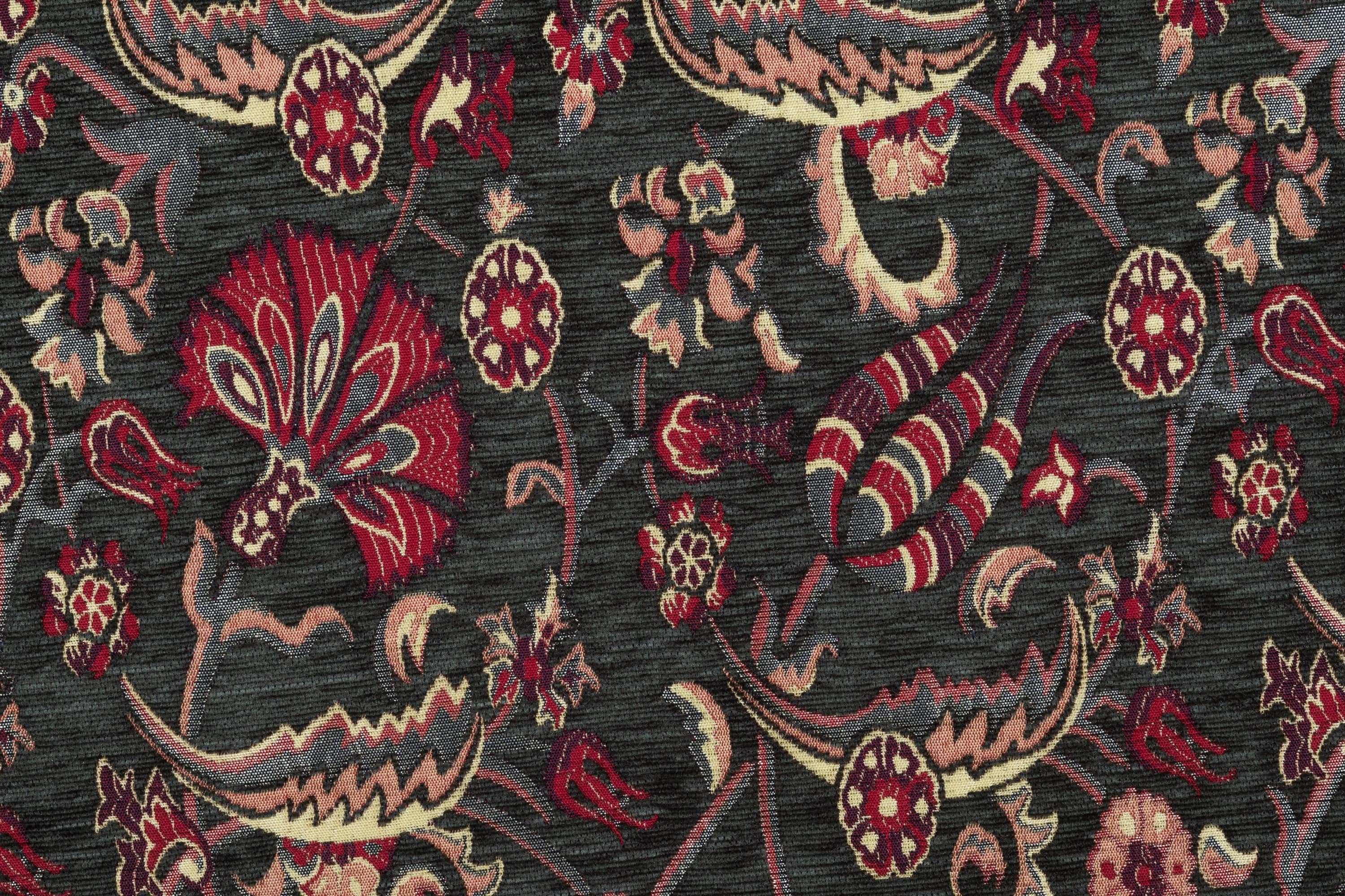 Oriental Home® Brown Tulip Fan Grace Kilim Upholstery Fabric